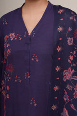 3 Piece - Printed Suit - C6398