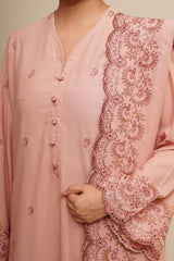 3 Piece - Embroidered Suit - C6400