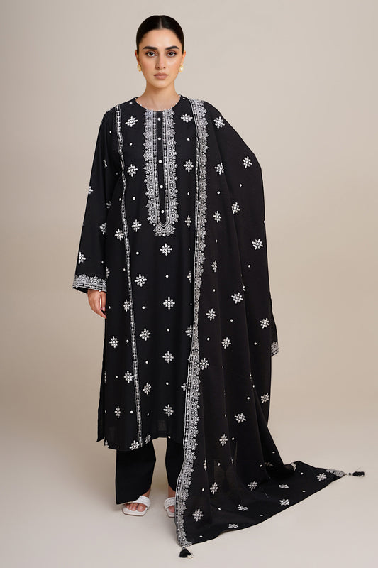 3 Piece - Embroidered Suit - C6406