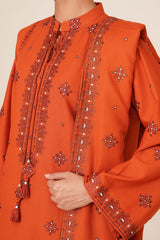 3 Piece - Embroidered Suit - C6407