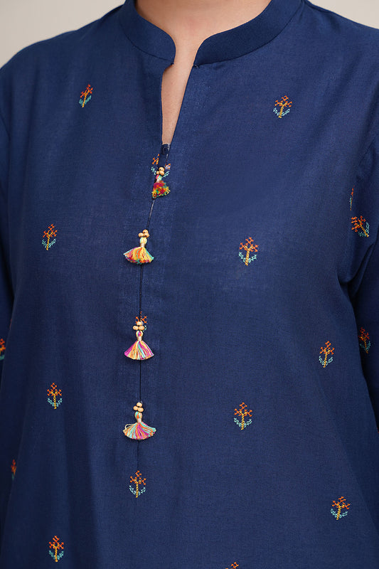 2 Piece - Embroidered Suit - C6416