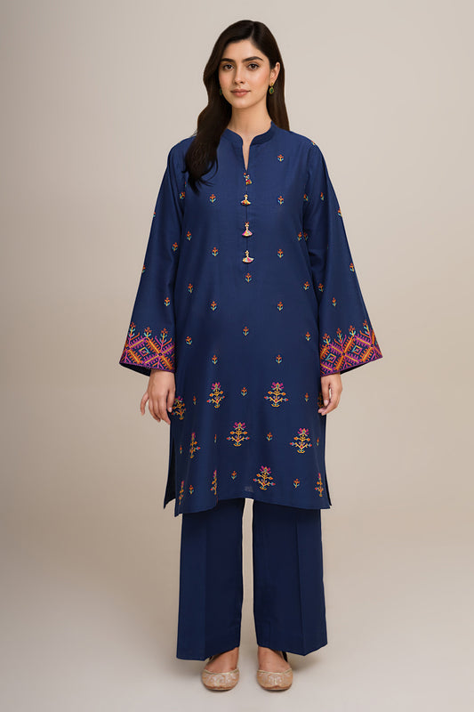 2 Piece - Embroidered Suit - C6416