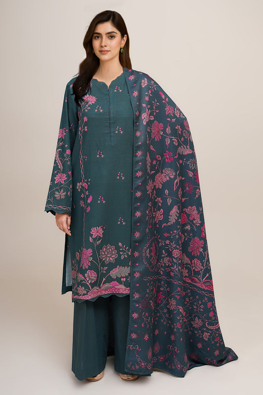 3 Piece - Printed Suit - C6421