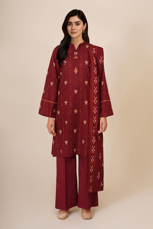 3 Piece - Printed Suit - C6423