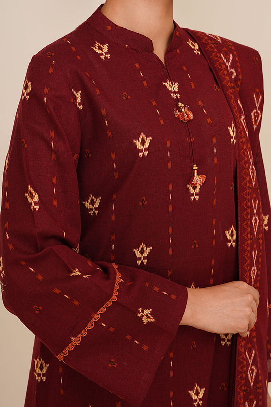 3 Piece - Printed Suit - C6423