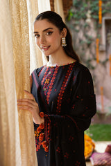 3 Piece - Printed & Embellished Suit - C6435