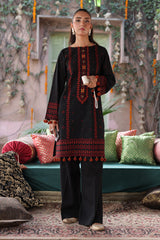 3 Piece - Printed & Embellished Suit - C6435