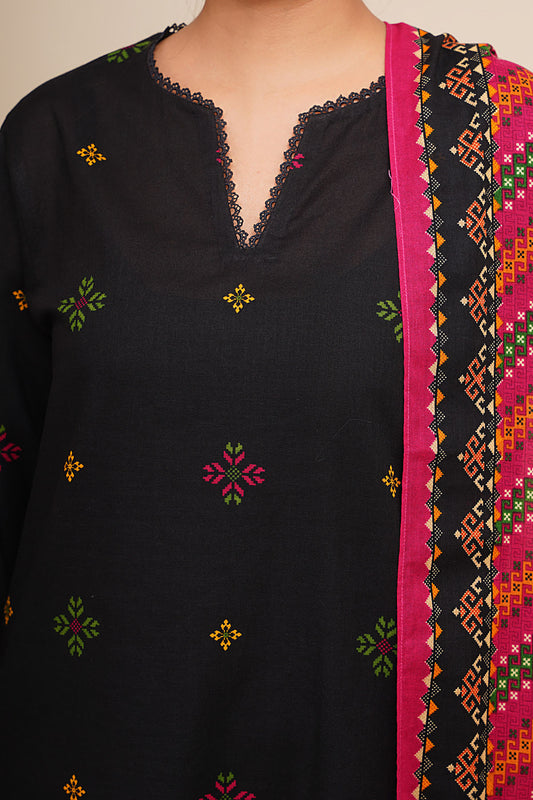 3 Piece - Printed Suit - C6443