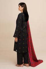 3 Piece - Printed Suit - C6443