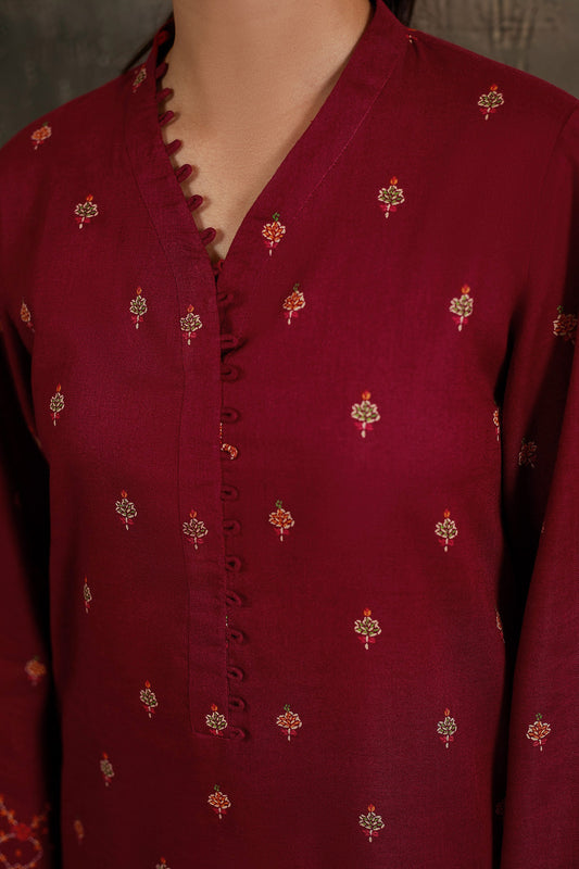 3 Piece - Printed Suit - C6449
