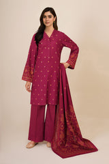 3 Piece - Printed Suit - C6449