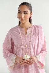 3 Piece - Printed Embroidered Suit - C6215