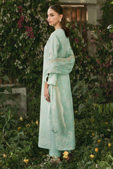 3 Piece - Printed & Embroidered Suit - C6270