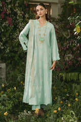 3 Piece - Printed & Embroidered Suit - C6270