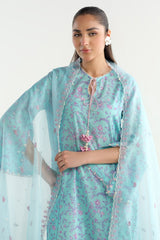 3 Piece - Printed & Embroidered - C6282