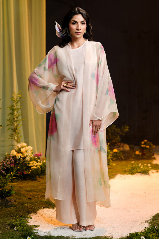 4 Piece - Printed Pure Chiffon Suit - MCP1727