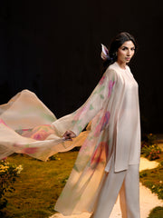 4 Piece - Printed Pure Chiffon Suit - MCP1727