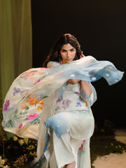 4 Piece - Printed & Embroidered Suit - MCP1728