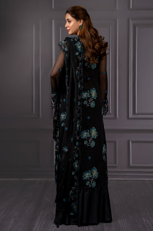 3 Piece - Embroidered Suit - E1374