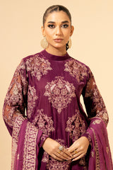 3 Piece - Embroidered Suit - E1469