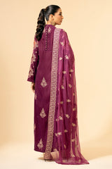 3 Piece - Embroidered Suit - E1469