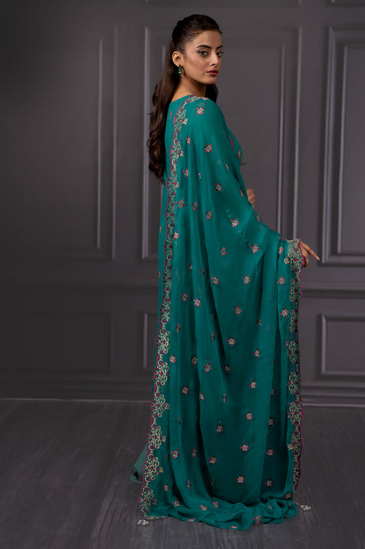 3 Piece - Embroidered Suit - E1492
