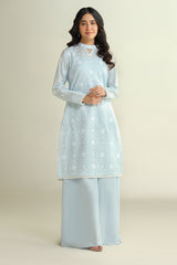 2 Piece - Embroidered Suit - E1603