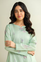 2 Piece - Embroidered Suit - E1605