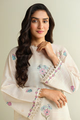 2 Piece - Embroidered Suit - E1606