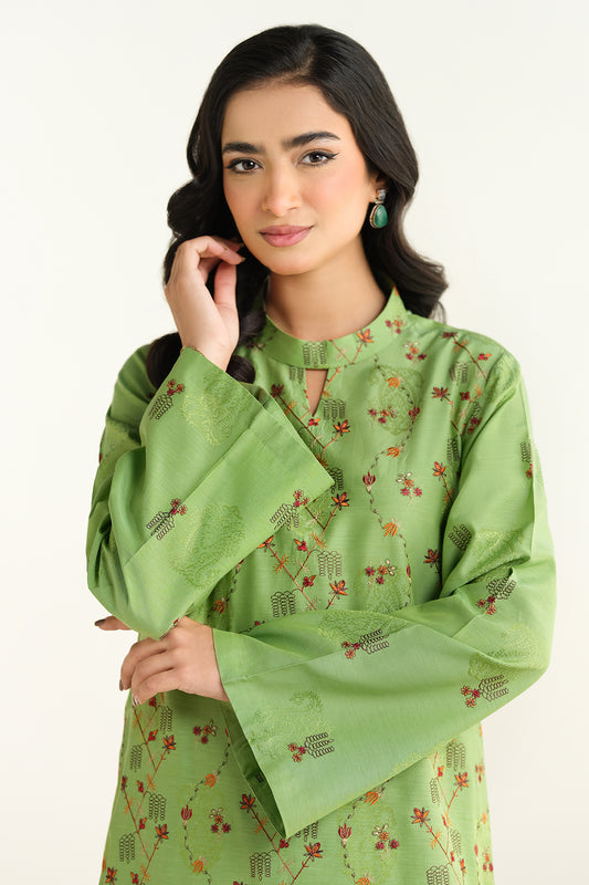 2 Piece - Embroidered Suit - E1611