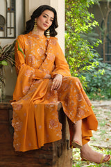3 Piece -  Embroidered Suit - E1612