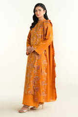 3 Piece -  Embroidered Suit - E1612