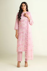 3 Piece -  Embroidered Suit - E1613