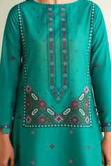 3 Piece -  Embroidered Suit - E1616