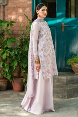 3 Piece -  Embroidered Suit - E1621
