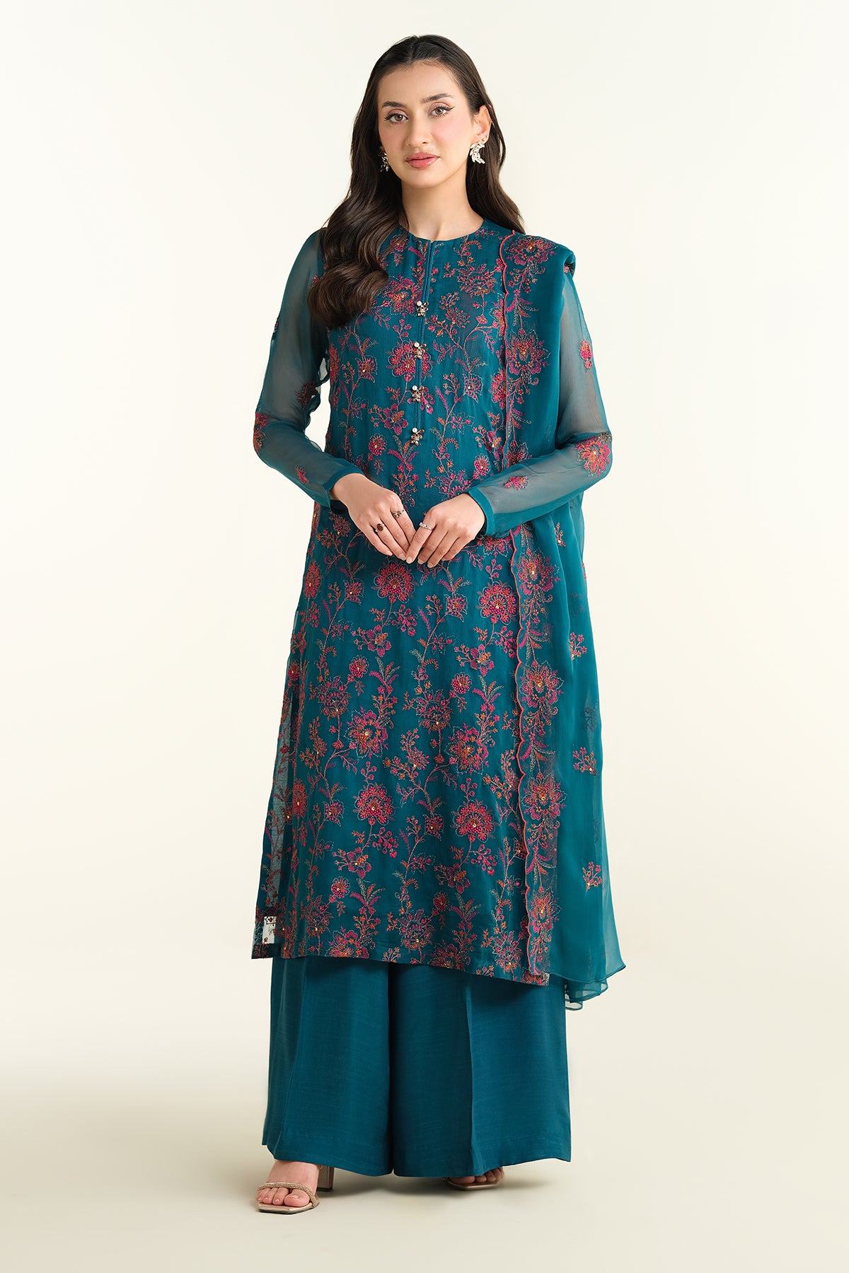 3 Piece - Embellished Suit - E1633