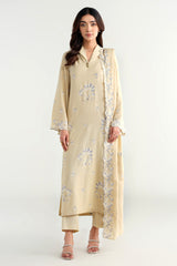 4 Piece -  Embroidered Suit - E1640