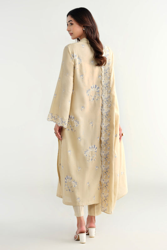 4 Piece -  Embroidered Suit - E1640