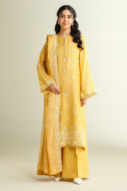 4 Piece -  Embroidered Suit - E1643