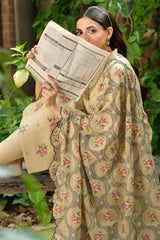 3 Piece -  Embroidered Suit - E1644