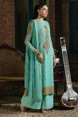 3 Piece - Embroidered & Embellished Suit - E1652