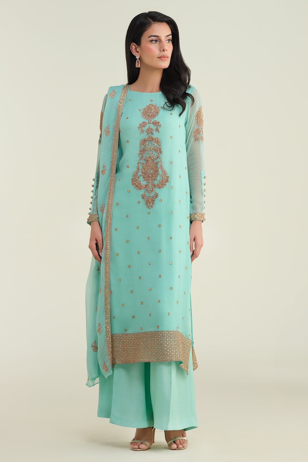 3 Piece - Embellished Suit - E1652