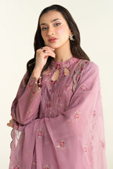 3 Piece -  Embroidered Suit - E1653