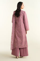 3 Piece -  Embroidered Suit - E1653