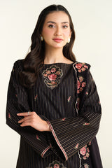 3 Piece -  Embroidered Suit - E1654