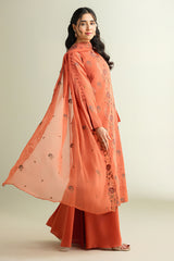 3 Piece -  Embroidered Suit - E1655