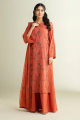 3 Piece -  Embroidered Suit - E1655