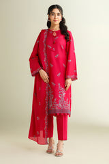 3 Piece -  Embroidered Suit - E1658