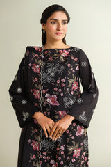 3 Piece -  Embroidered Suit - E1659