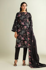 3 Piece -  Embroidered Suit - E1659